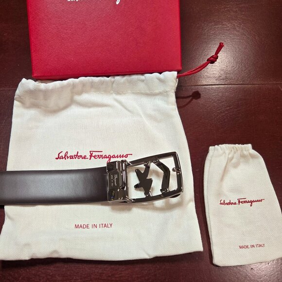 Salvatore Ferragamo Reversible Logo Buckle Belt - Picture 3 of 7